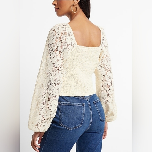NWT Long sleeve lace crop - Picture 2 of 6